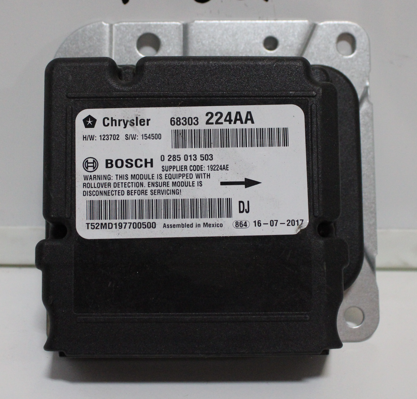 New OEM genuine Mopar Airbag Air Bag Control Module 2014-2018 Ram 2500 4 door 68346749AB, 68346749AA, 68303224AA, 68234914AA, 68234914AB, 68263739AA, 68263739AB