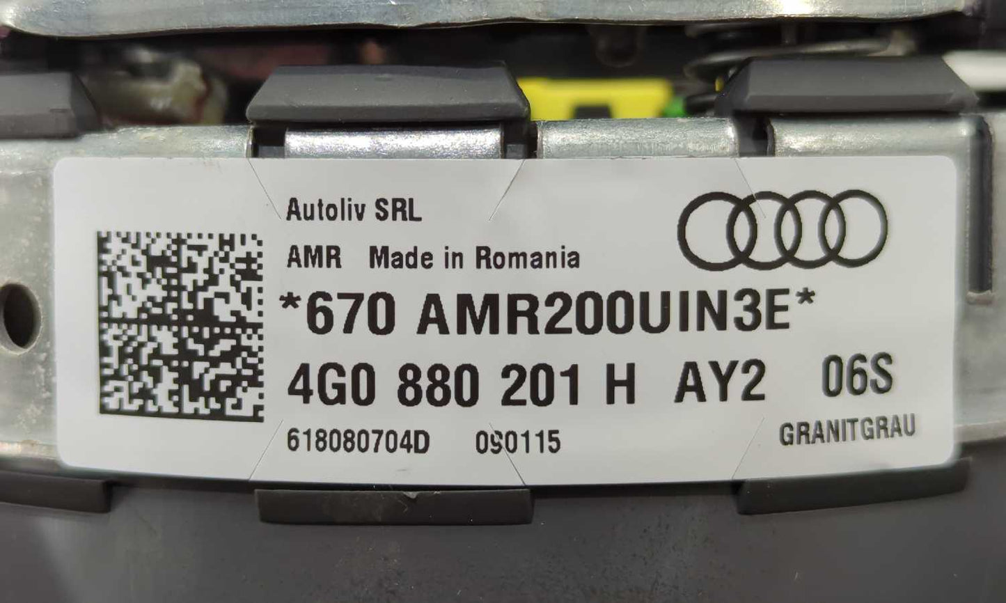 New OEM Genuine Audi Drivers Airbag 3 spoke Steering Wheel 2012-2018 Audi A6 A7 S6 S7 4G0880201PAY2 new in box Black Granite Grey