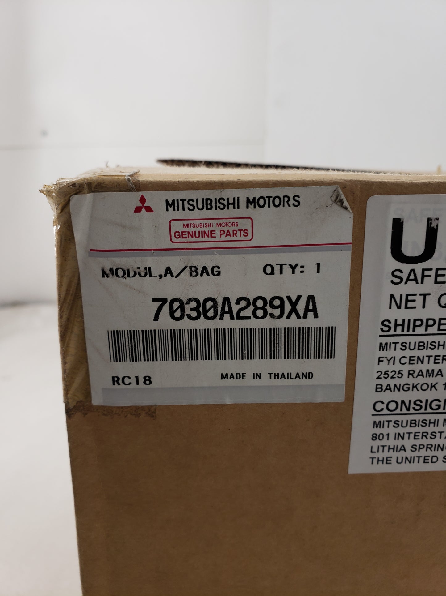 New OEM Genuine Mitsubishi RH Passenger Dash Airbag Right 2014-2025 Mirage G4 Black new in the box 7030A289XA