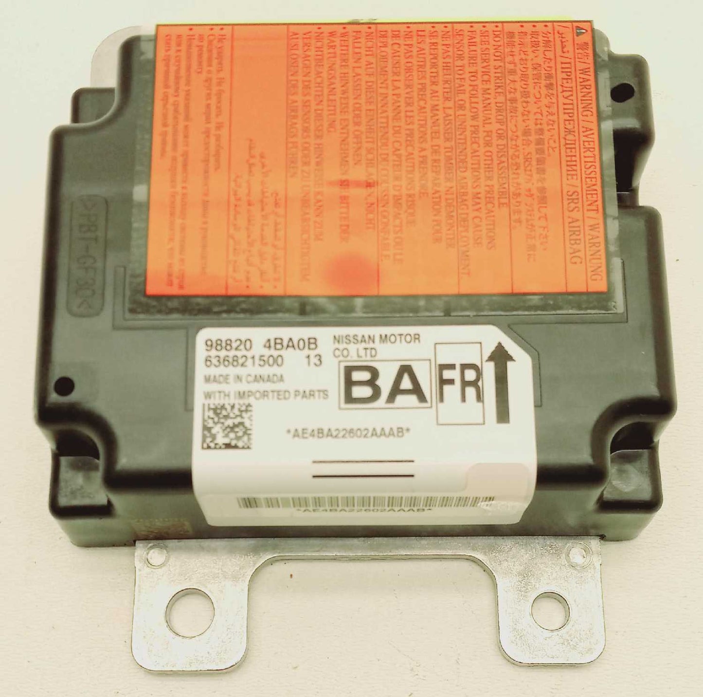 New OEM Genuine Nissan Airbag Air Bag Control Module 2014 2015 2016 Rogue 98820-4BA9B