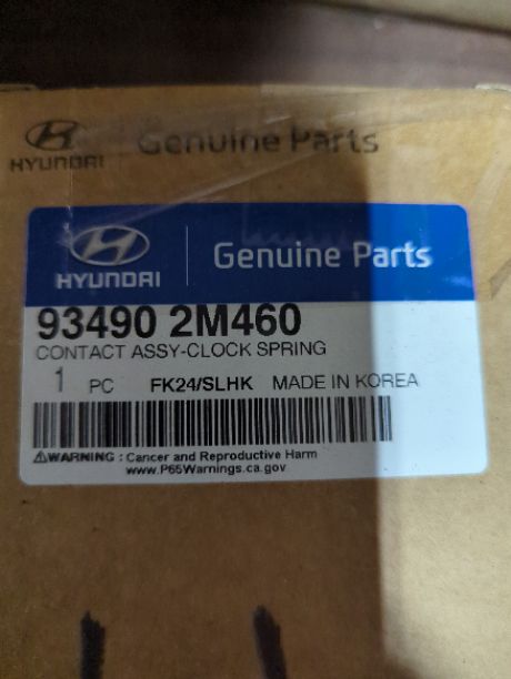 New OEM genuine Hyundai Clock Spring Airbag Contact 2010 2011 2012 Genesis Coupe 93490-2M460 new in box