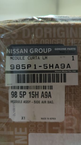 New OEM Genuine Nissan LH Driver Roof Curtain Airbag Left 2015 2016 2017 2018 2019 2020 Rogue Korean Built Models 985P1-5HA9A