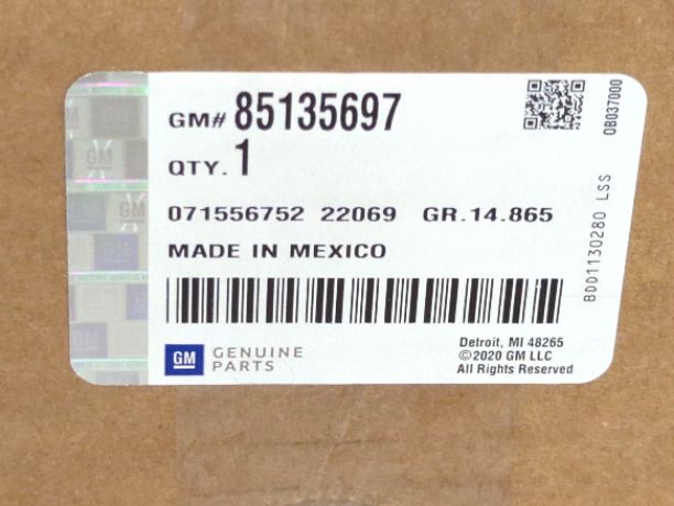 New OEM GMC Terrain Denali Driver Steering Wheel Airbag 85135697 – 2018-2021 Black/Artemis genuine