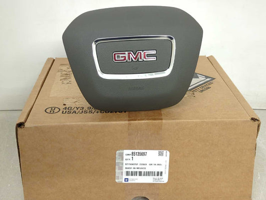 New OEM GMC Terrain Denali Driver Steering Wheel Airbag 85135697 – 2018-2021 Black/Artemis genuine