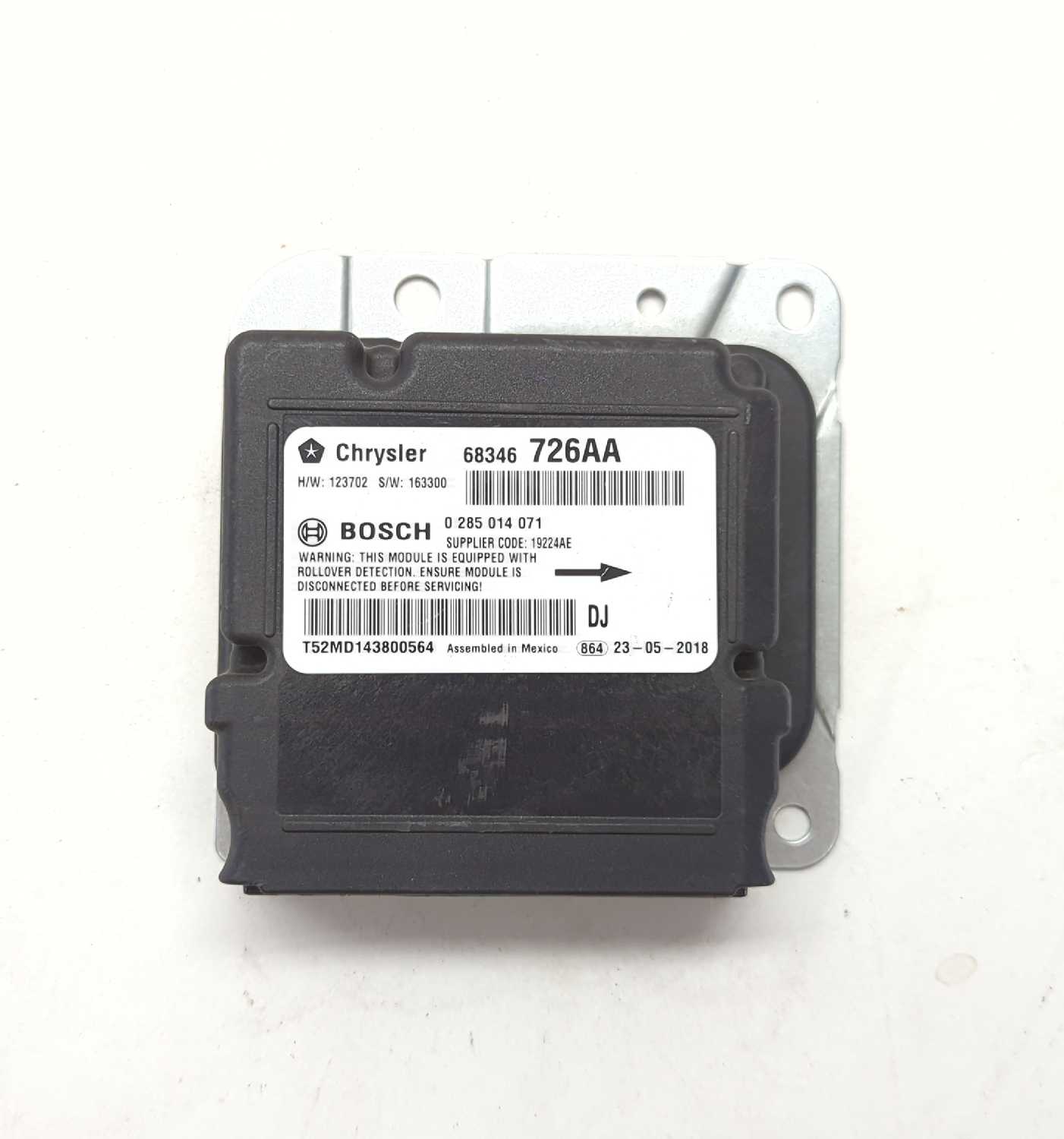 New OEM Mopar Ram 2500 Airbag Control Module 68346726AB– 2014-2018 SRS ECU 2 door genuine