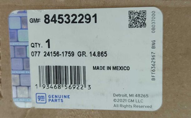 Genuine GM Clock Spring - Airbag Coil 84532291 - 2016-2025 Chevrolet Equinox, GMC Terrain, Cadillac XT4/XT5 (No Heated Wheel) new in box
