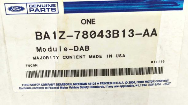 New Genuine Ford OEM Driver Steering Wheel Airbag 2011-2015 Lincoln MKX LH Black BA1Z-78043B13-AA new in box