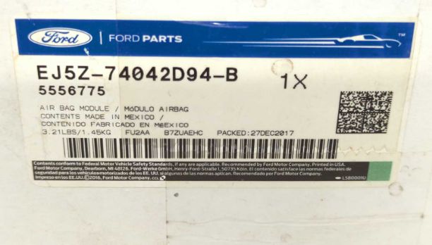 New OEM Genuine Ford RH Passenger Roof Curtain Airbag Right 2014-2019 Escape EJ5Z-74042D94-C new in box (Copy)