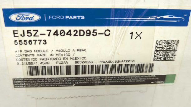 New OEM Genuine Ford LH Driver Roof Curtain Airbag Left 2014-2019 Escape EJ5Z-74042D95-C new in box