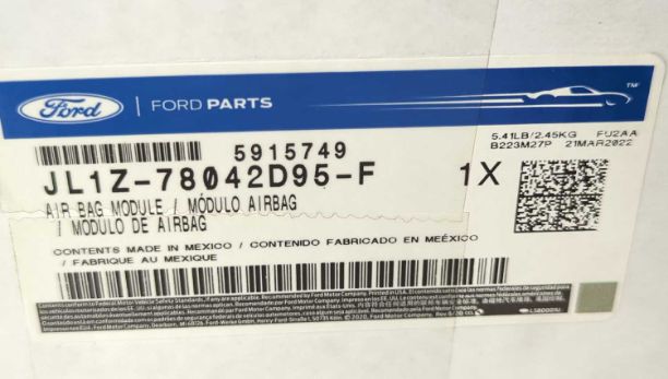 New OEM Ford Expedition Navigator Driver Roof Curtain Airbag JL1Z-78042D95-F – 2018-2025 Left Side Short Wheelbase New in Box genuine