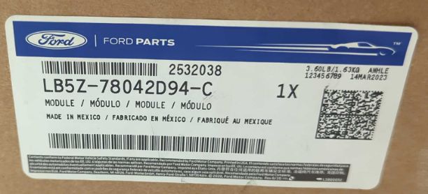 New OEM Ford Explorer Passenger Roof Curtain Airbag LB5Z-78042D94-C – 2020-2026 Right Side New in Box genuine