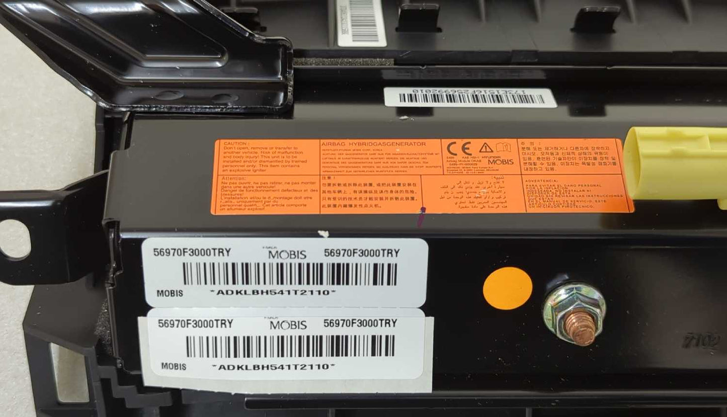 New OEM genuine Hyundai LH Knee Bolster Airbag Air Bag 2017 2018 Elantra Sedan Black 56970-F3000TRY