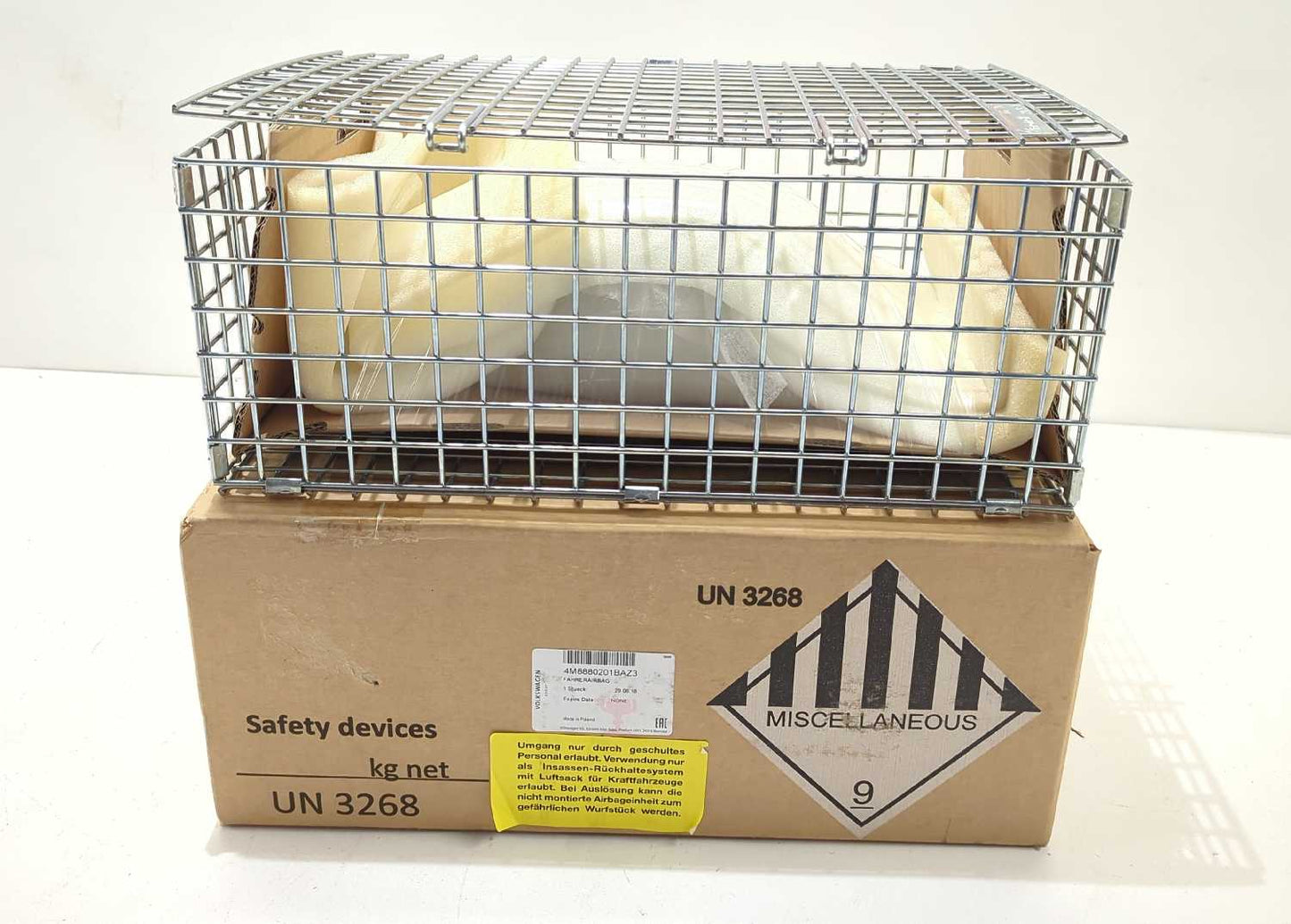 NEW OEM genuine Audi Q8 SQ8 RS Q8 Driver Steering Wheel Airbag Steel Grey 2019-2026 4M8880201PAZ3