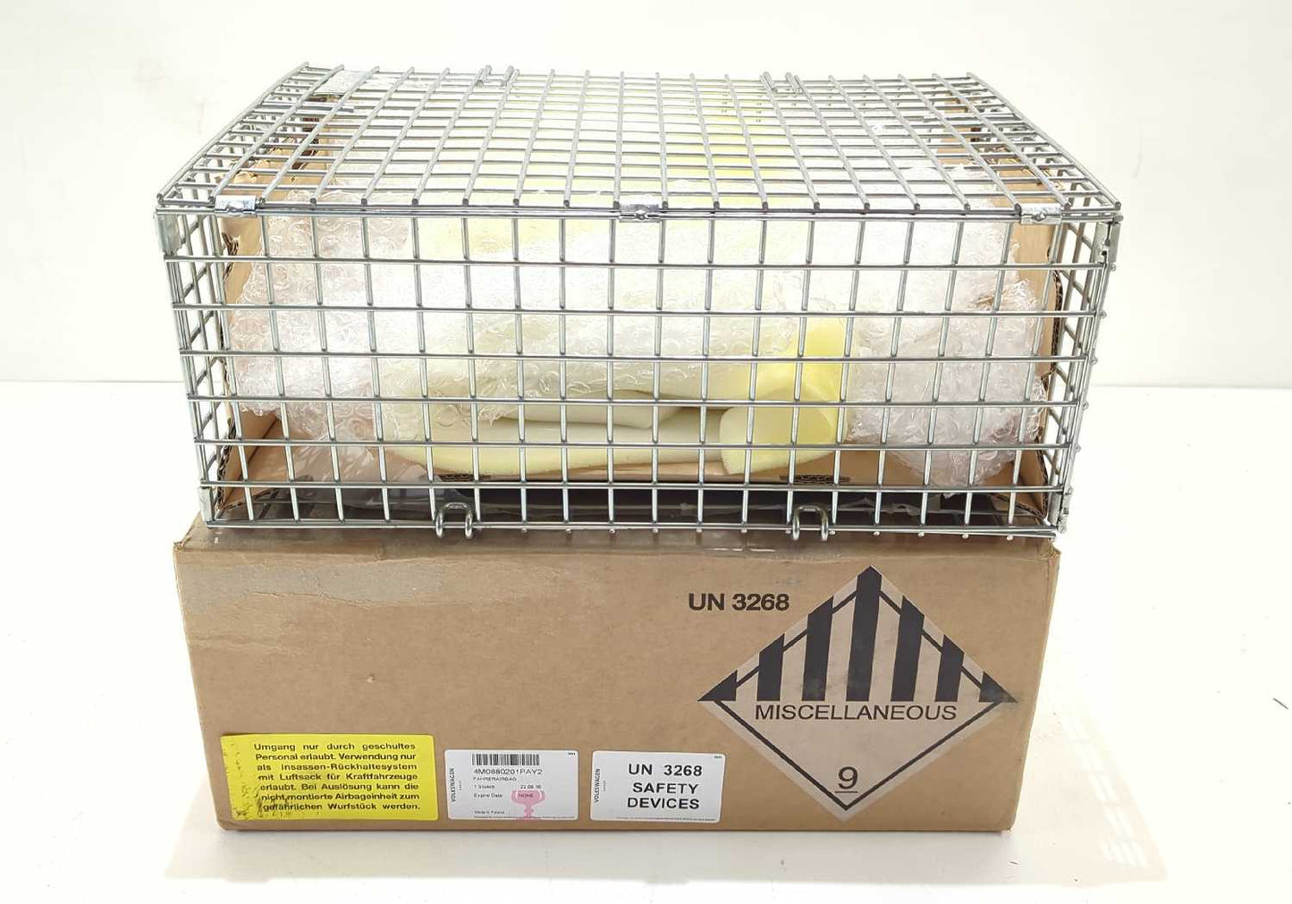 NEW OEM genuine Audi Q7 Driver Steering Wheel Airbag Granite Grey Leather 2017-2025 4M0880201PAY2