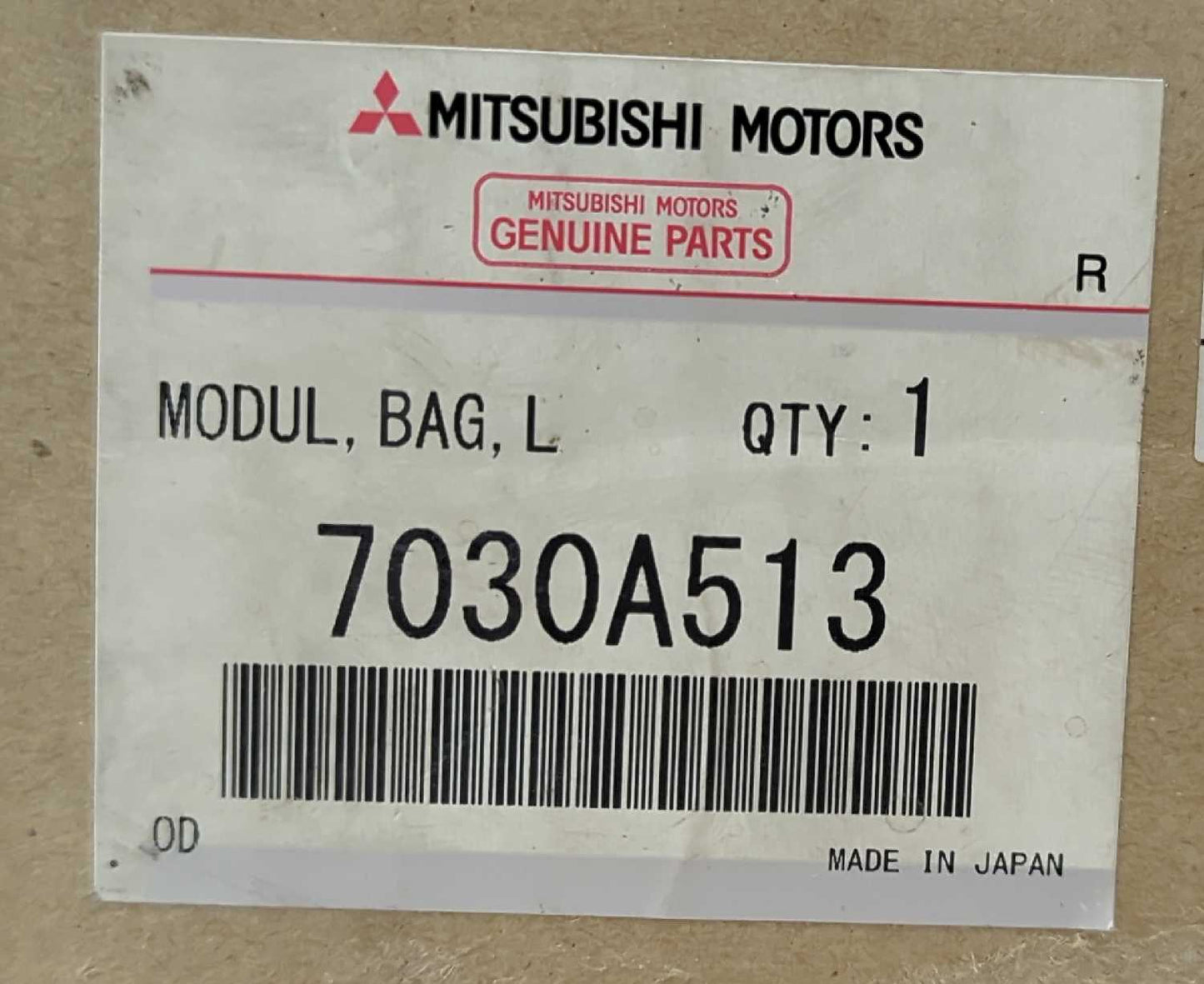 New OEM Mitsubishi Outlander Sport LH Driver Roof Airbag 7030A513 2015-2025 Left New in Box genuine