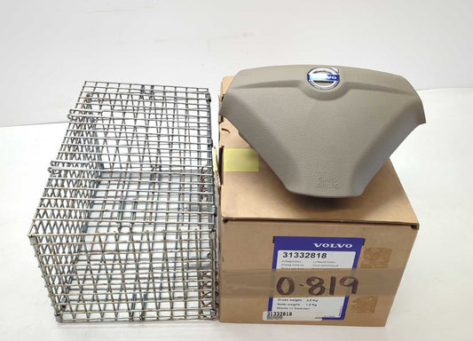 New OEM genuine Volvo Driver Steering Wheel Airbag Air bag 2005-2014 XC90 3 spoke Tan Blonde 31332818 new in box