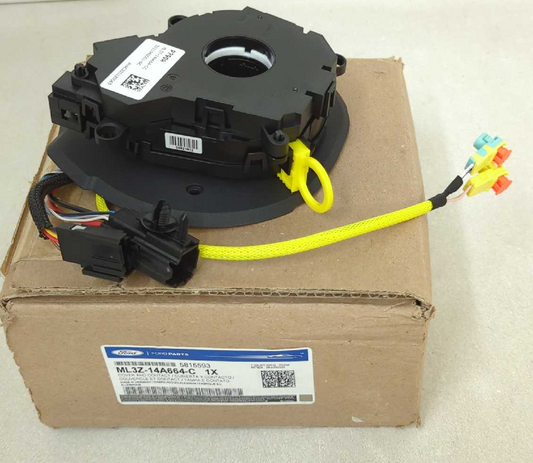 New OEM genuine Ford Airbag Steering Wheel Contact Clock Spring 2021-2026 F150 Platinum King Ranch Limited with Active Steering Option ML3Z-14A664-C