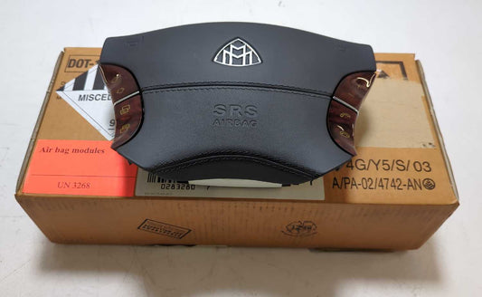 New OEM Mercedes Maybach 57/62 Driver Steering Wheel Airbag A24086007029C05 – 2003-2012 Black Leather