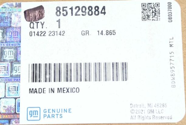 New OEM genuine GM 85129884 Driver Side Knee Airbag 2016-2020 Cadillac CT6 23419108 new in box