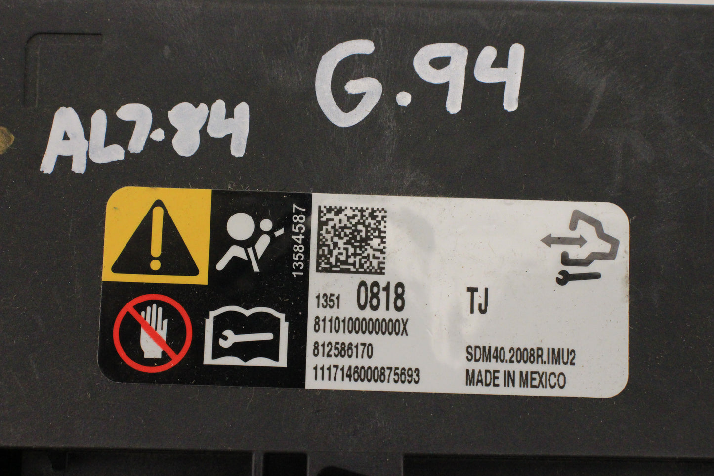 New OEM GM Airbag Sensing & Diagnostic Module 13510818 13510501 13523859 13599411 13518681  2017-2024 Acadia Blazer CT5 CT6 LaCrosse Malibu Regal XT4 XT5 XT6