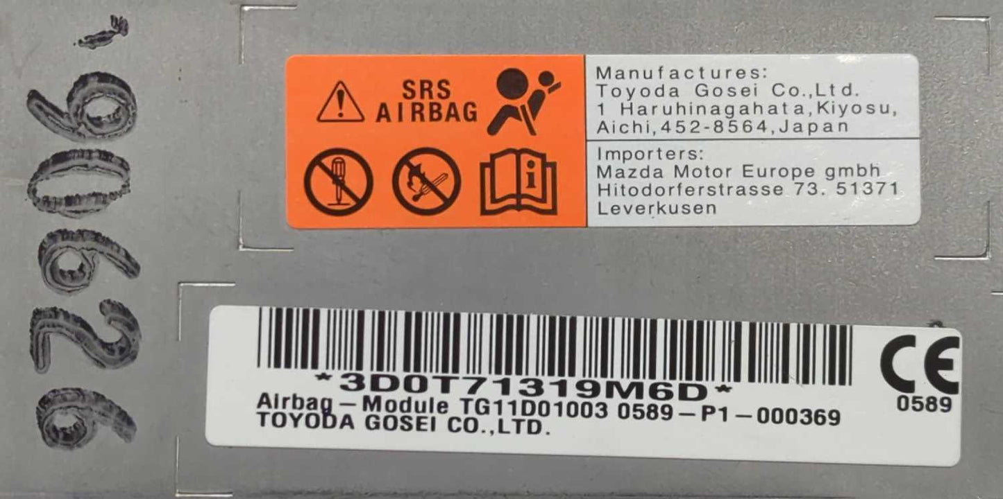New OEM Genuine Mazda RH Passenger Knee Air Bag 2019 2020 2021 2022 2023 3 Mazda3 BDGF57KT0D new in box