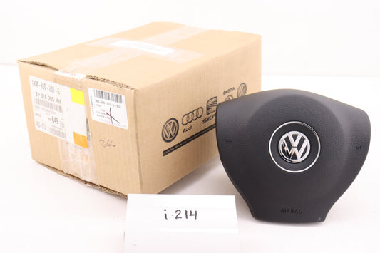 New OEM Genuine VW Drivers Airbag 2010-2014 Golf Jetta Golf GLI 3 spoke Steering Wheel Black 1K0880201G81U new in box