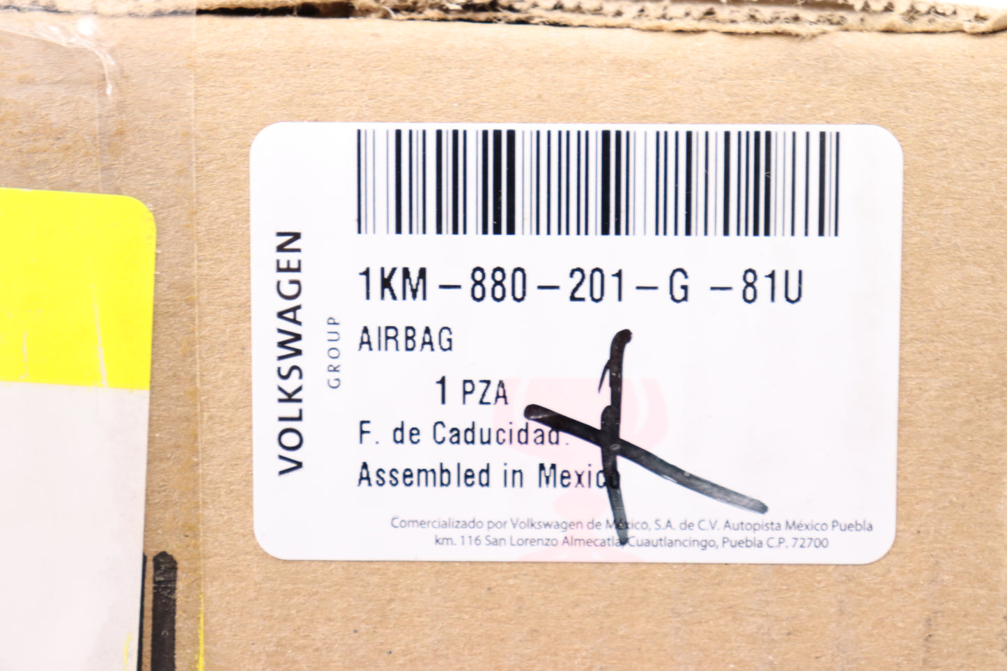 New OEM Genuine VW Drivers Airbag 2010-2014 Golf Jetta Golf GLI 3 spoke Steering Wheel Black 1K0880201G81U new in box