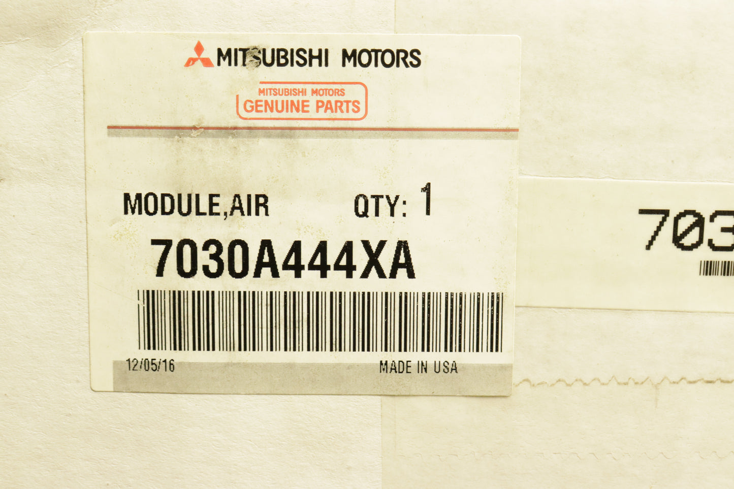 New OEM genuine Mitsubishi Steering Wheel Airbag 2016-2025 Outlander Eclipse Cross Sport RVR Black 7030A444XA new in box