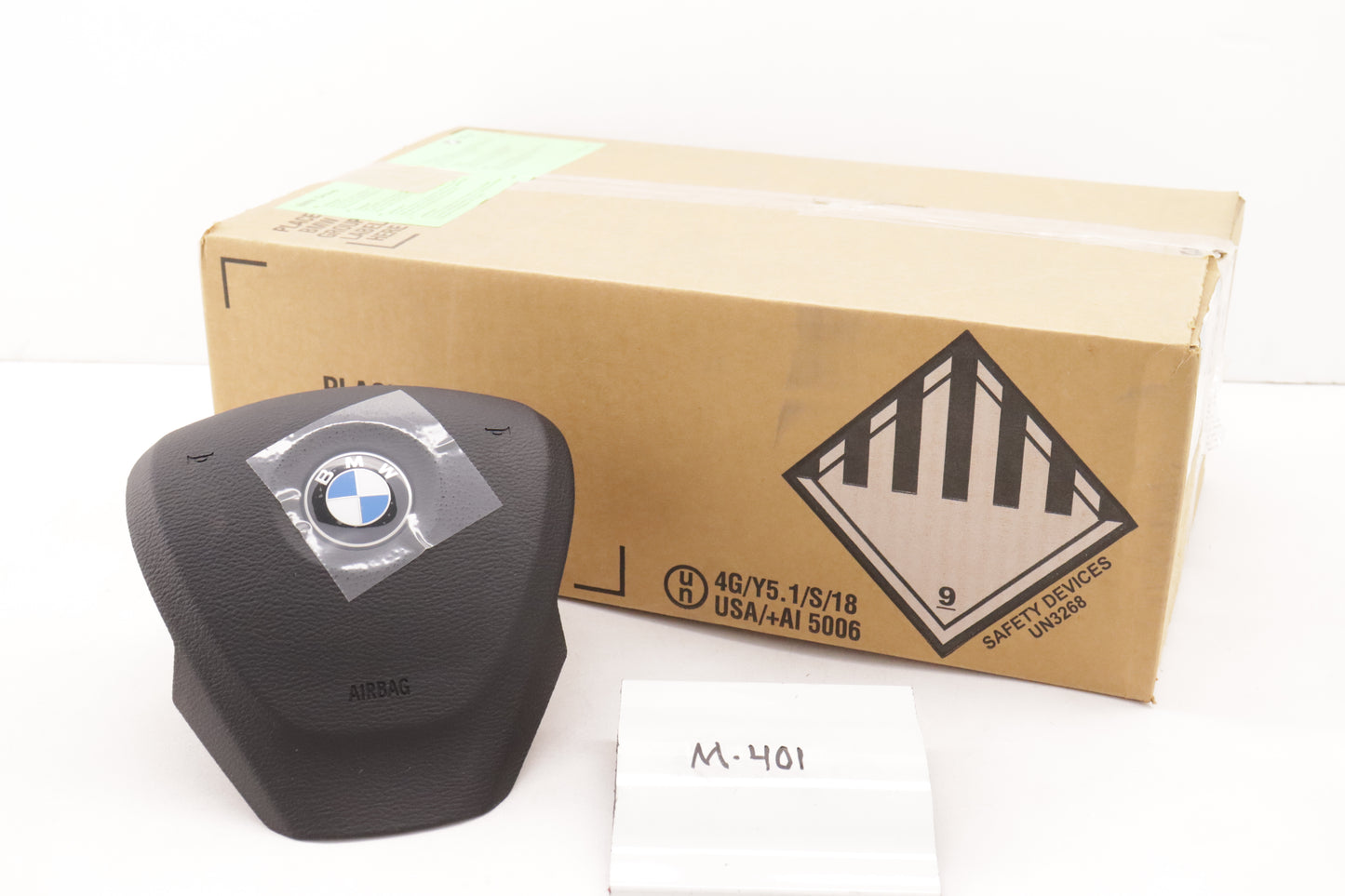 New OEM genuine BMW Steering Wheel Driver Airbag Black 2014-2018 X5 X-5 3 spoke Air Bag Black 32306888435