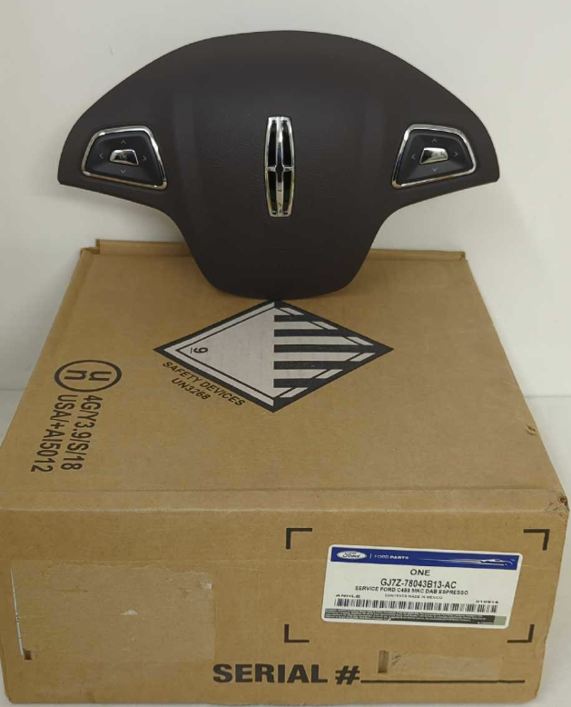 New Genuine Ford OEM Driver Steering Wheel Airbag 2015-2019 Lincoln MKC Espresso Brown GJ7Z-78043B13-AF -AE -AD -AC