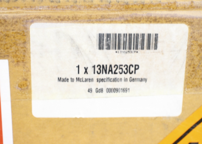 New OEM genuine McLaren RH Passenger Dash Airbag Module 2011-2026 MP4-12C 650S 675LT 570S 570GT 540C 600LT 620R 720S 750S 765LT GT ARTUA 13NA253CP NEW IN BOX!