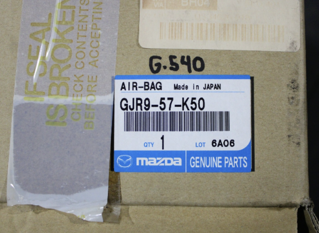 New OEM Genuine Mazda RH Passenger Dash Airbag Right 2014-2021 6 Mazda6 GBEF57K50 GJR957K50 new in the box