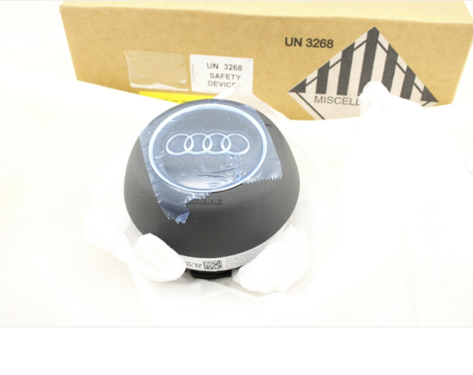 New OEM Genuine Audi Drivers Airbag 3 spoke Steering Wheel 2017-2025 A4 S4 RS4 A5 S5 RS5 8W0880201BFAY2 Black Granite Grey new in box